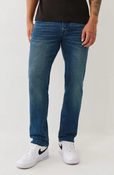 True Religion Geno Big T Flap Pocket Slim Jeans In Blue