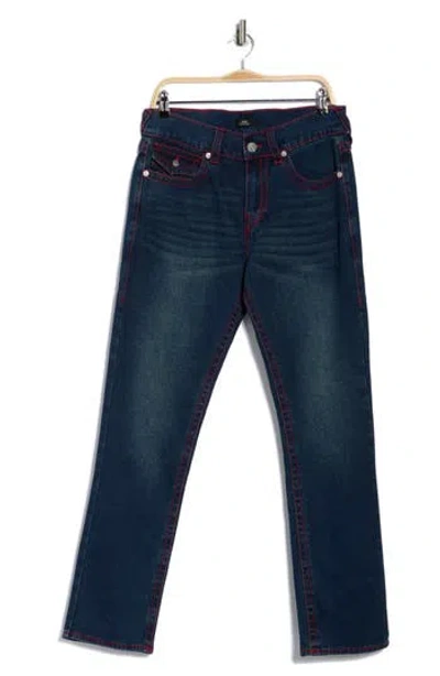 True Religion Geno Big T Flap Pocket Slim Jeans In Blue