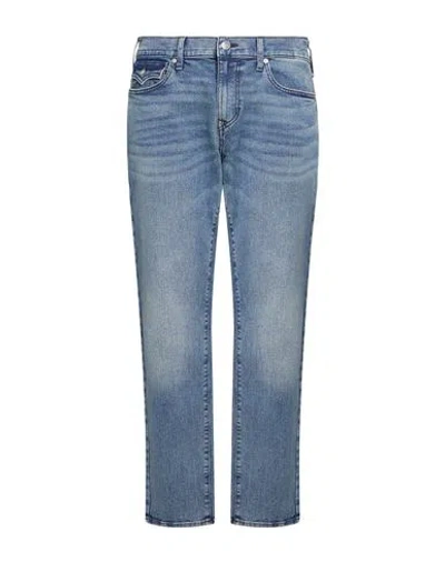 True Religion Geno Man Jeans Blue Size 34w-32l Cotton, Polyester, Lyocell, Elastane