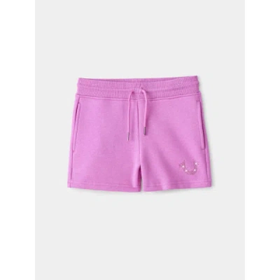True Religion Girls Butterfly Horseshoe Short In Pink
