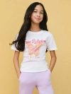 True Religion Girls Butterfly World Tour T-shirt In White