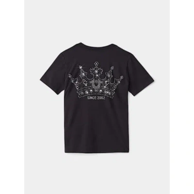 True Religion Girls Crown Horseshoe T-shirt In Black