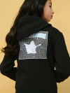 True Religion Girls Glitter World Tour Logo Zip Hoodie