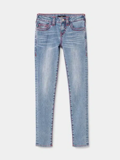 True Religion Girls Halle Big T Skinny Jean In Blue