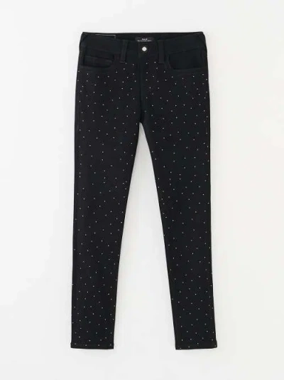 True Religion Girls Halle Crystal Skinny Jean In Black