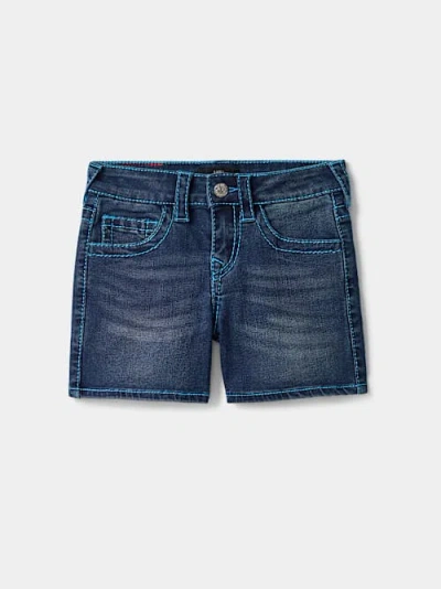 True Religion Girls Jayde Big T Short In Blue