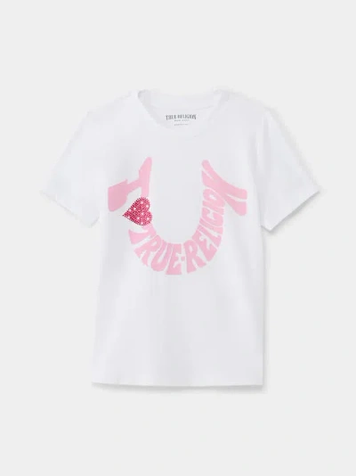 True Religion Girls Love Logo T-shirt In White