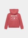 True Religion Girls Metallic World Tour Zip Hoodie In Pink