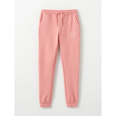 True Religion Girls Stitch Jogger Pants In Orange