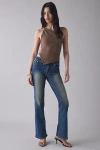 True Religion Glitter Spray Becca Low-rise Bootcut Jean In Stadium Diem, Women's At Urban Outfitters In Stadium Diem