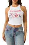 True Religion Buddha Goddess Tank In Optic White