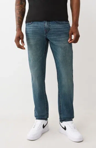 True Religion Gono Big T Flap Pocket Slim Leg Jeans In Blue