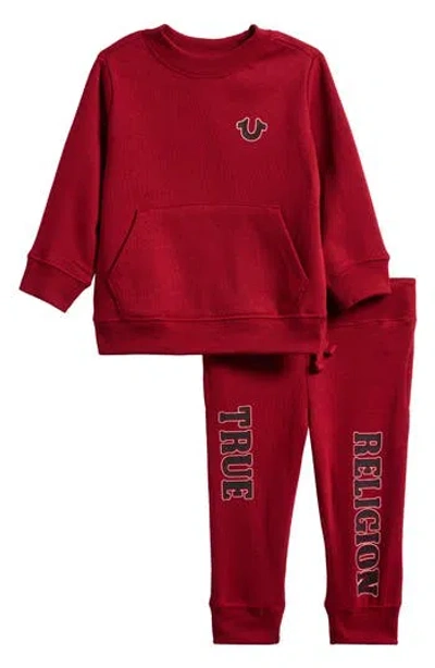 True Religion Babies'  Graphic Pullover & Leggings Set In Red