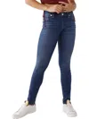 TRUE RELIGION HALLE WOMENS MID-RISE SUPER SKINNY ANKLE JEANS