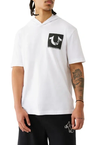 TRUE RELIGION TRUE RELIGION HOODED COTTON GRAPHIC T-SHIRT