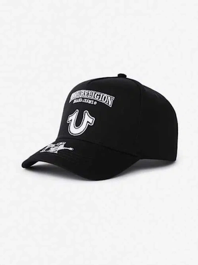 True Religion Horseshoe Buddha Baseball Hat In Black
