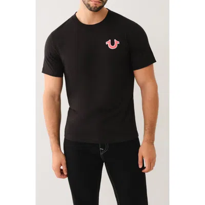 True Religion Horseshoe Buddha Graphic T-shirt In Black