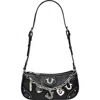 True Religion Horseshoe Chain Shoulder Bag In Black