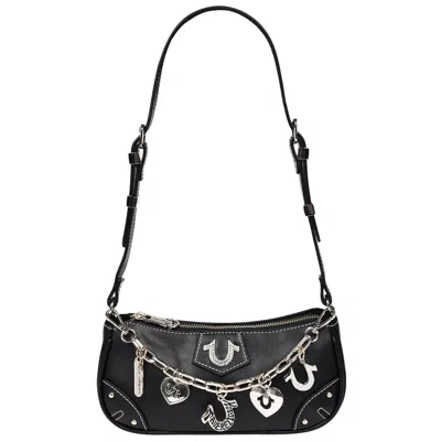 True Religion Horseshoe Chain Shoulder Bag In Black