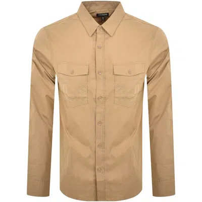 True Religion Horseshoe Chambray Shirt Beige