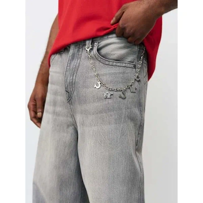 True Religion Horseshoe Charms Belt Chain In Gray