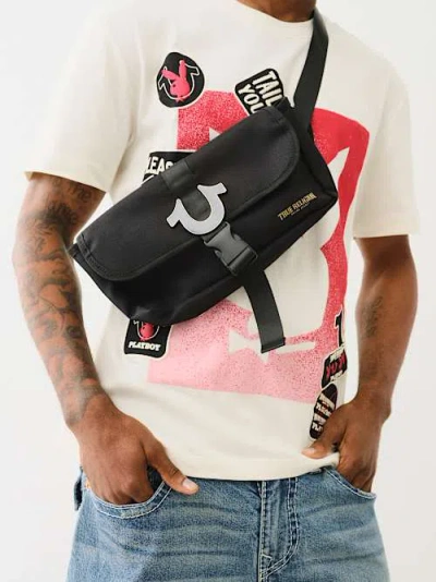 True Religion Horseshoe Flap Sling Bag