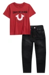 True Religion Horseshoe Graphic T-shirt & Jeans Set In Multi