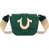 True Religion Horseshoe Mini Flap Crossbody Bag In Green