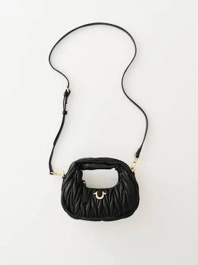 True Religion Horseshoe Mini Handbag In Black