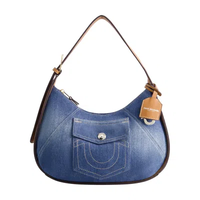 True Religion Horseshoe Pocket Medium Hobo In Blue