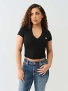 True Religion Horseshoe Polo Baby T-shirt In Black