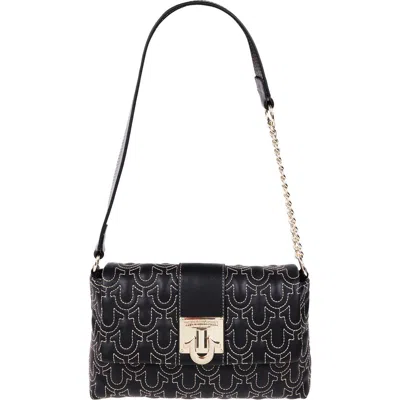 True Religion Horseshoe Quilted Shoulder Bag In Black