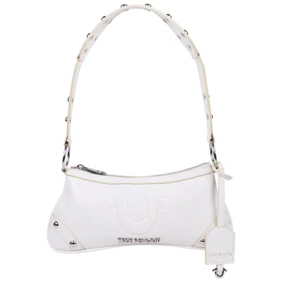 True Religion Horseshoe Shoulder Bag In White