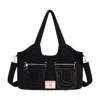 True Religion Horseshoe Stitch Corduroy Satchel. In Black