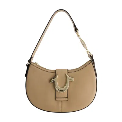 True Religion Horseshoe Strap Crescent Hobo In Brown
