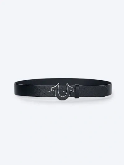 True Religion Horseshoe Tiger Belt In Black