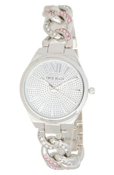 True Religion Iced Crystal Bracelet Watch, 33.2mm In Pink