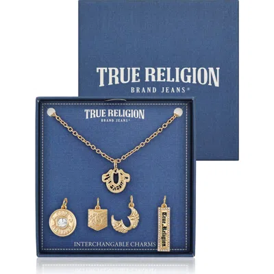 TRUE RELIGION TRUE RELIGION INTERCHANGEABLE CHARMS NECKLACE