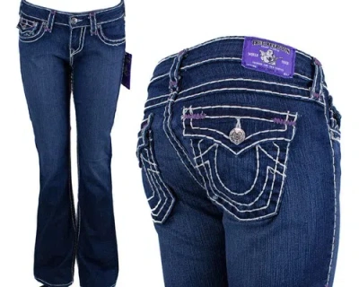 Pre-owned True Religion Jeans Brand Becky Super T Pastel Purple Bartacks Memphis Wjc564ba5