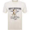 TRUE RELIGION TRUE RELIGION JEANS TIGER T SHIRT CREAM