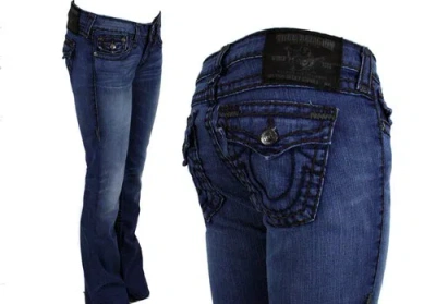 Pre-owned True Religion Jeans Women's Becky Super T Last Stand Brown Combo Wq1564t49