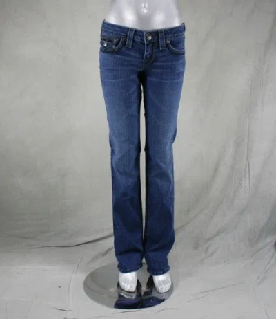 Pre-owned True Religion Jeans Women's Billy Big Qt Badger Medium W10572bqt2 In Blue
