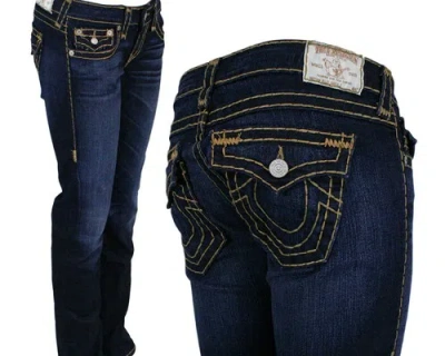 Pre-owned True Religion Jeans Women's Billy Super T Harper Falls Gold Stitch Wjc572v59