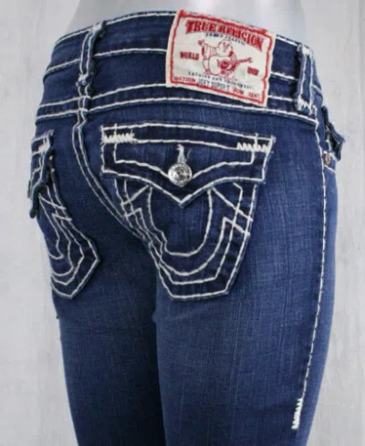 Pre-owned True Religion Jeans Women's Joey Super T Memphis Wash 10503nbt2 In Blue