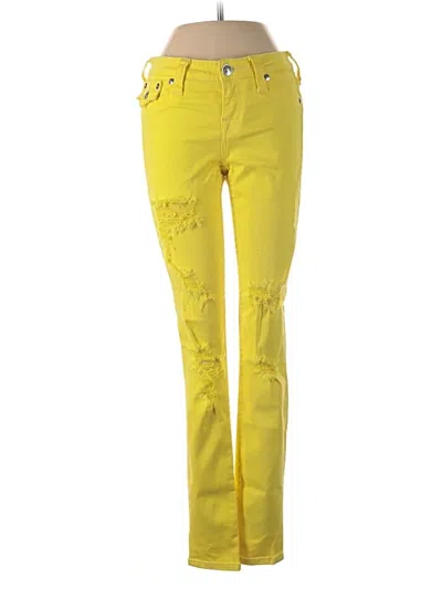 Pre-owned True Religion Jeans In Yellow