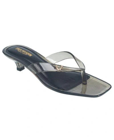 True Religion Jelly Thong Strap Heel In Multi