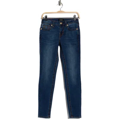 True Religion Jennie Big T Mid Rise Skinny Jeans In Blue