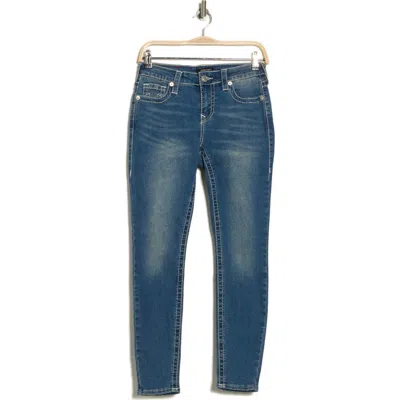 True Religion Jennie Big T Mid Rise Skinny Leg Jeans In Light Frostbitten