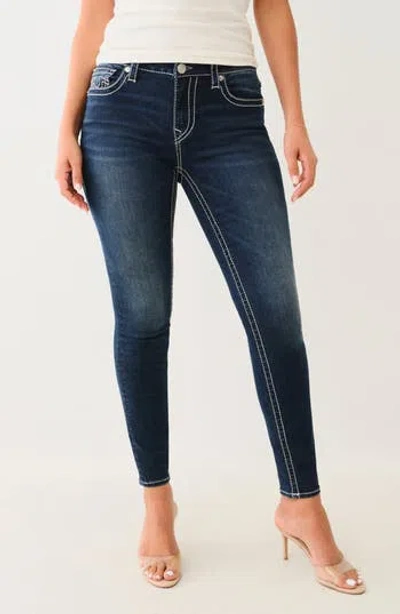 True Religion Jennie Big T Skinny Jeans In Dark Hibernation