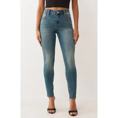 True Religion Jennie Crystal Embellished Skinny Jeans In Blue